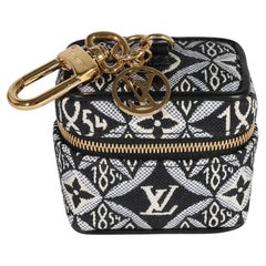 Louis Vuitton Gray Cotton Jacquard Since 1854 Vanity Bag Charm