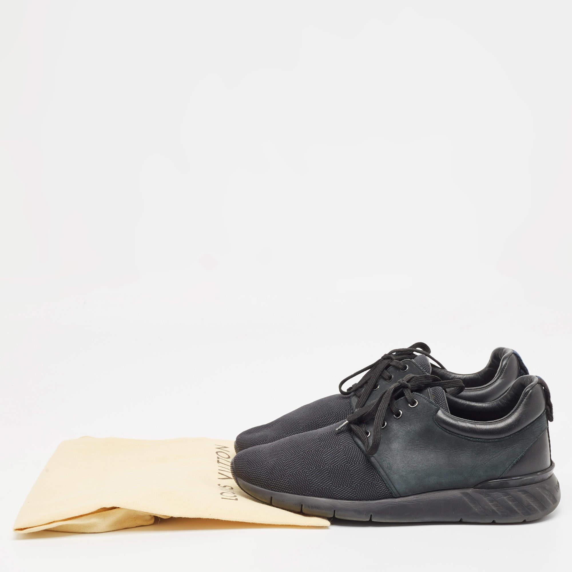 De los hombres Zapatillas Fastlane Louis Vuitton de nailon y piel verde/negro talla 41.5 en venta