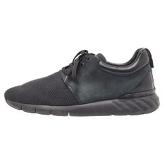 Louis Vuitton Sneakers Fastlane in nylon e pelle verde/nero misura 41,5