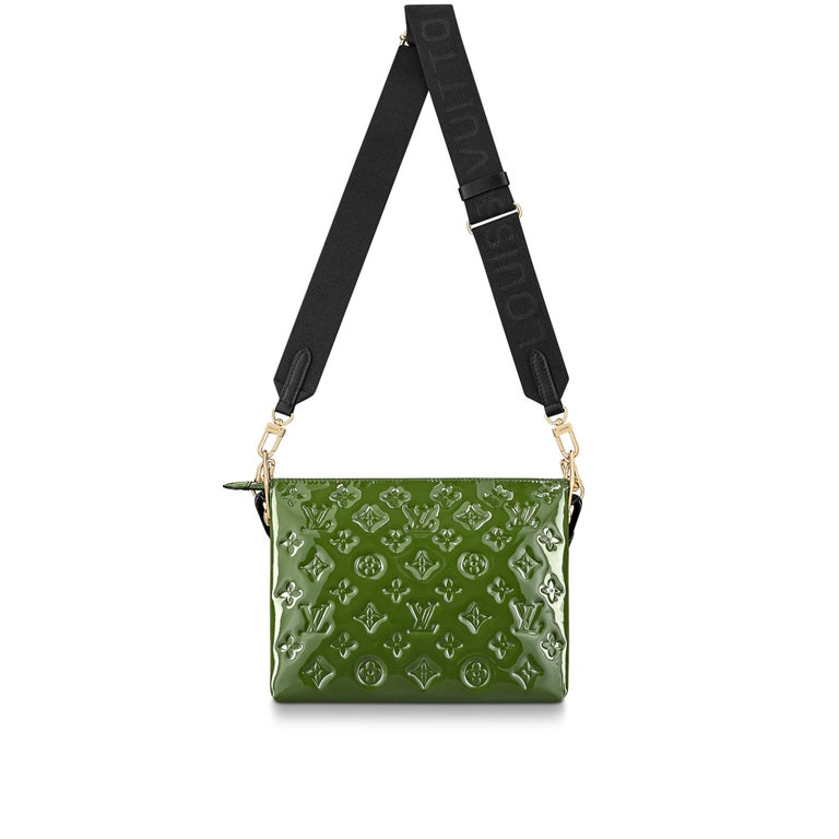 Louis Vuitton Green / Black Patent Calfskin Coussin PM Bag For Sale at ...