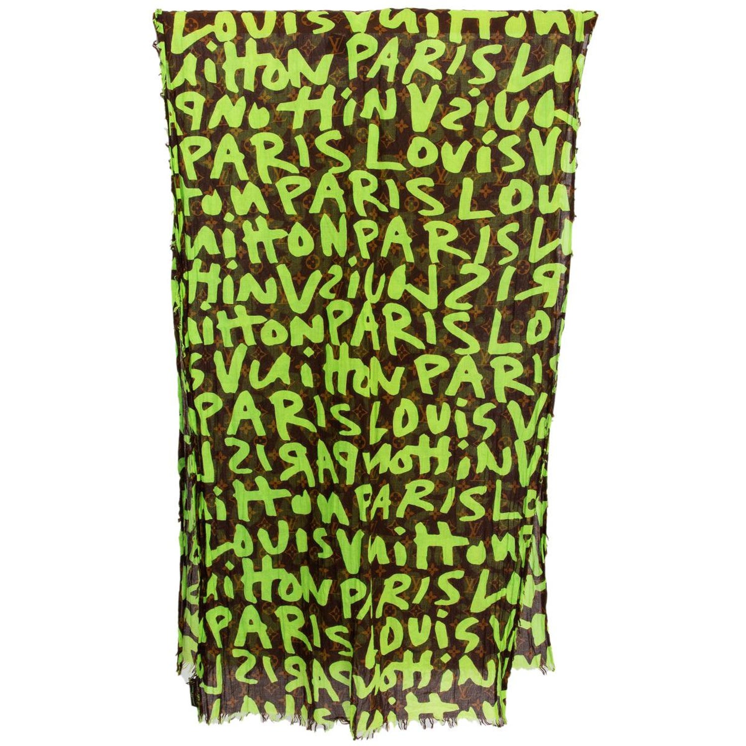 vuitton graffiti scarf