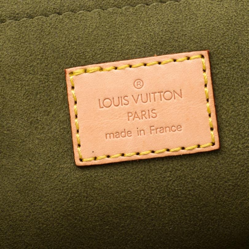 Louis Vuitton Green Denim Monogram Neo Speedy Bag In Good Condition In Dubai, Al Qouz 2