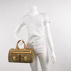Louis Vuitton Green Denim Neo Speedy Boston Bag