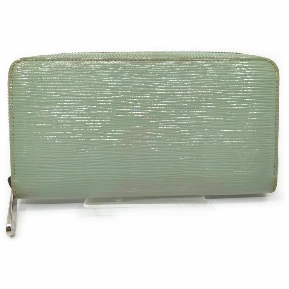 Women's Louis Vuitton Green Epi Electric Zippy Wallet Zip Around Long 861544