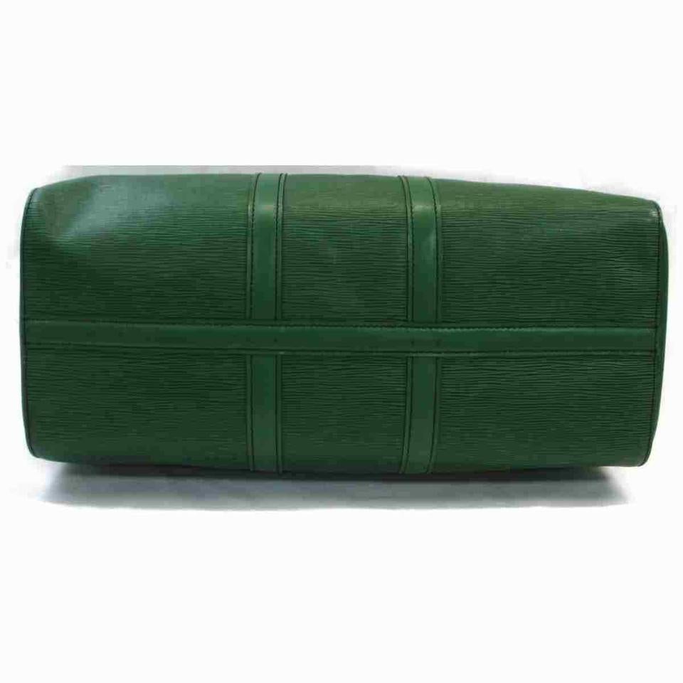 Louis Vuitton Green Epi Leather Borneo Keepall 45 Duffle 860599 5