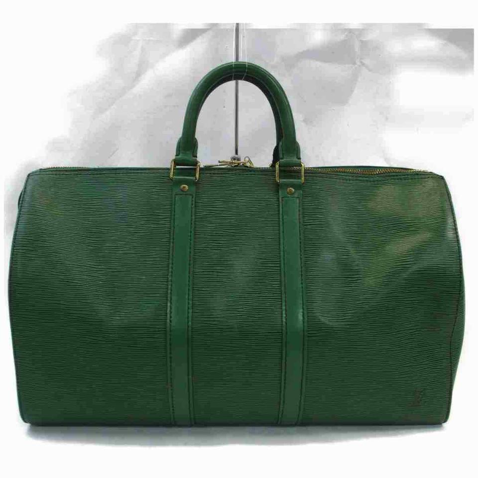 Louis Vuitton Green Epi Leather Borneo Keepall 45 Duffle 860599 3