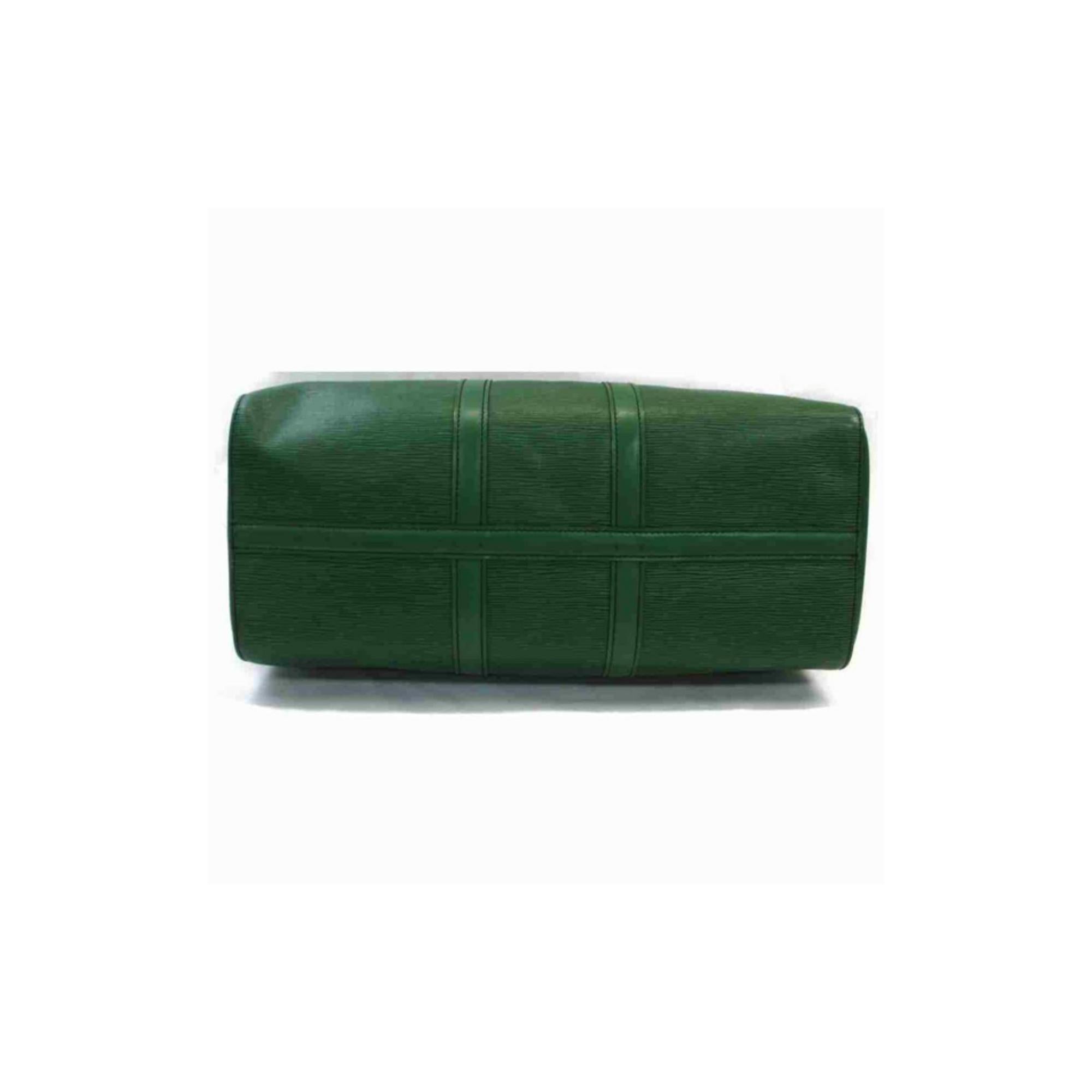 Louis Vuitton Green Epi Leather Borneo Keepall 45 Duffle Bag 853599 3