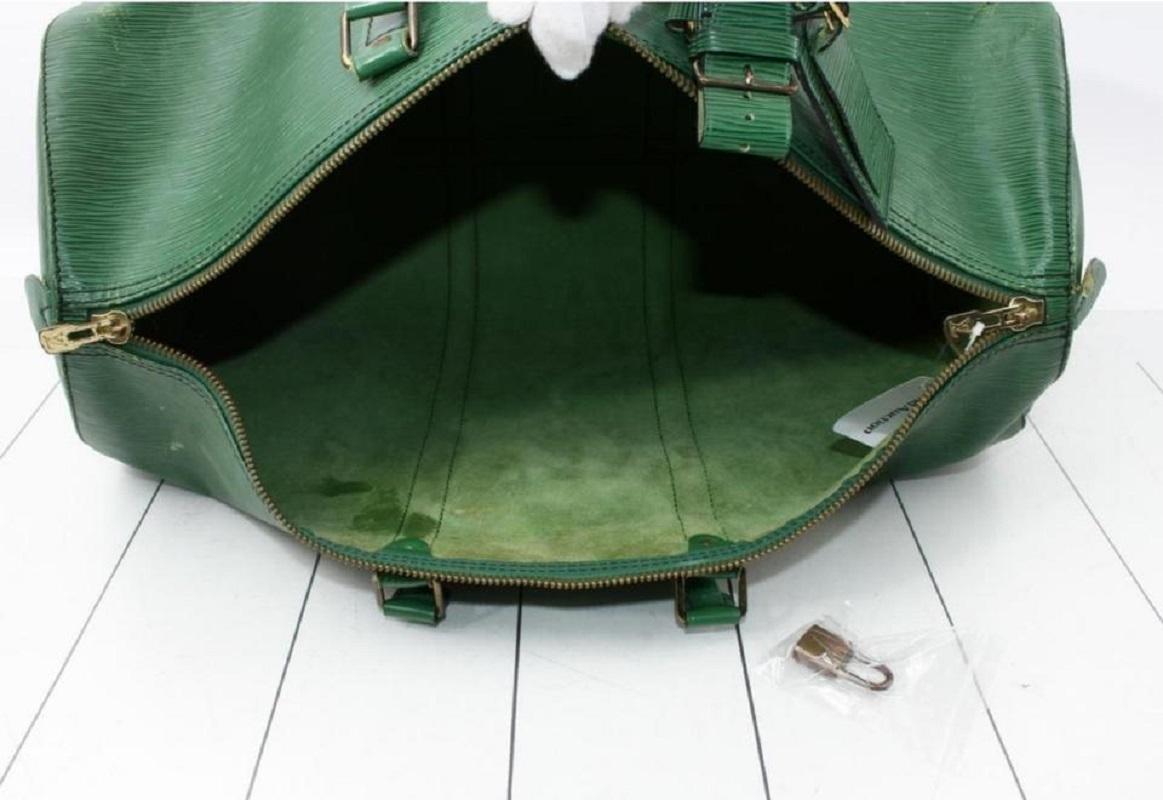 Louis Vuitton Green Epi Leather Borneo Keepall 50 860741 7