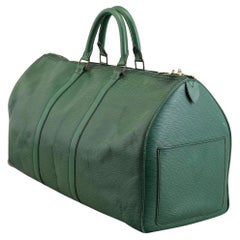 Louis Vuitton Green Epi Leather Borneo Keepall 50 860741