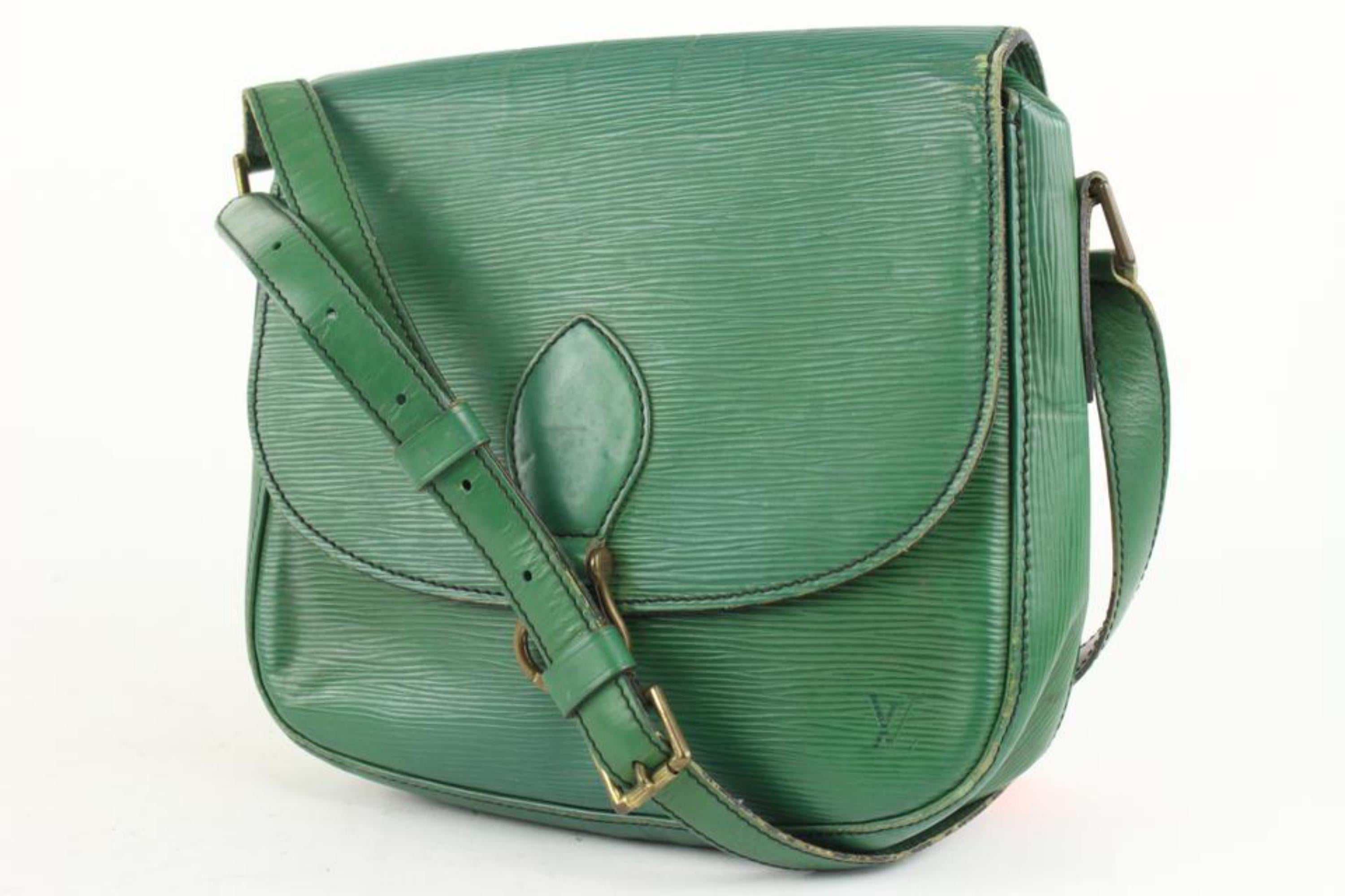 Louis Vuitton Green Epi Leather Borneo Saint Cloud Crossbody Bag 1LV1015 4