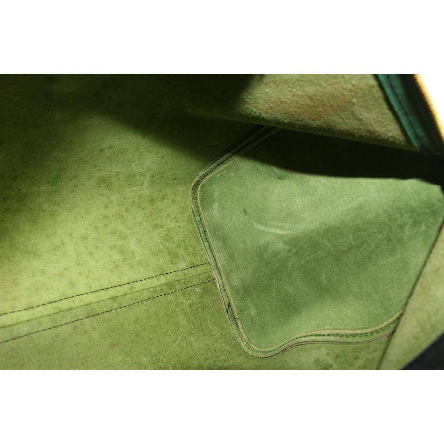 Women's Louis Vuitton Green Epi Leather Borneo Speedy 35 Boston Bag  820lv99