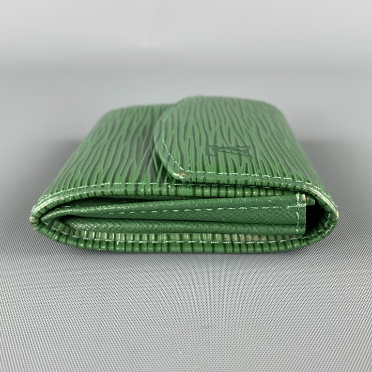 Louis Vuitton - Authenticated Coin Card Holder Small Bag - Leather Green Plain for Men, Good Condition