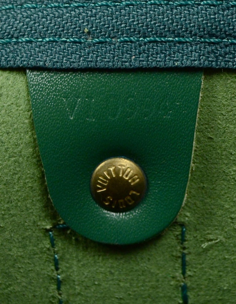 Louis Vuitton Green Epi Leather Keepall 60 Duffle Bag 862260