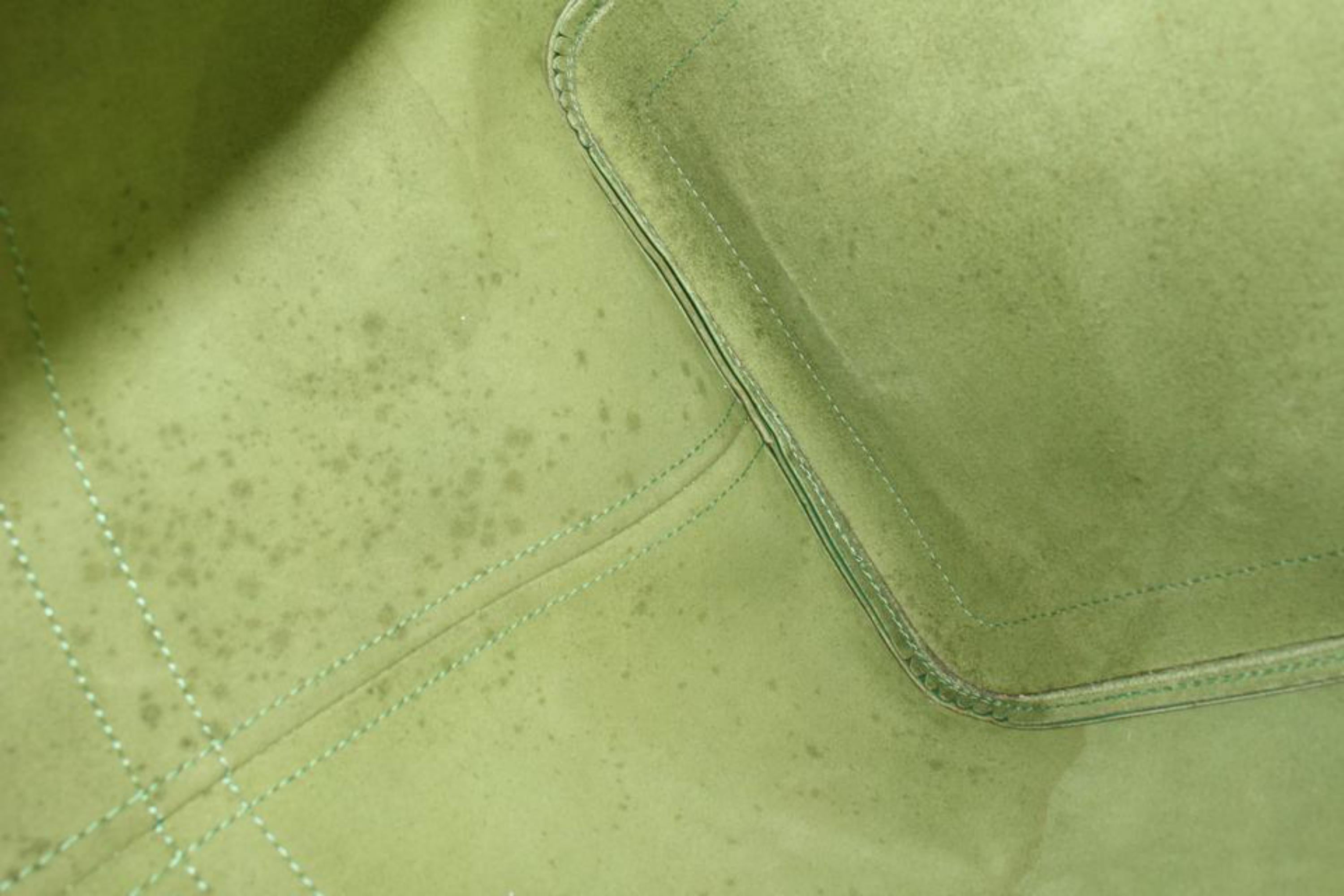 Louis Vuitton Green Epi Leather Keepall 55 Boston Bag 123lv27 6