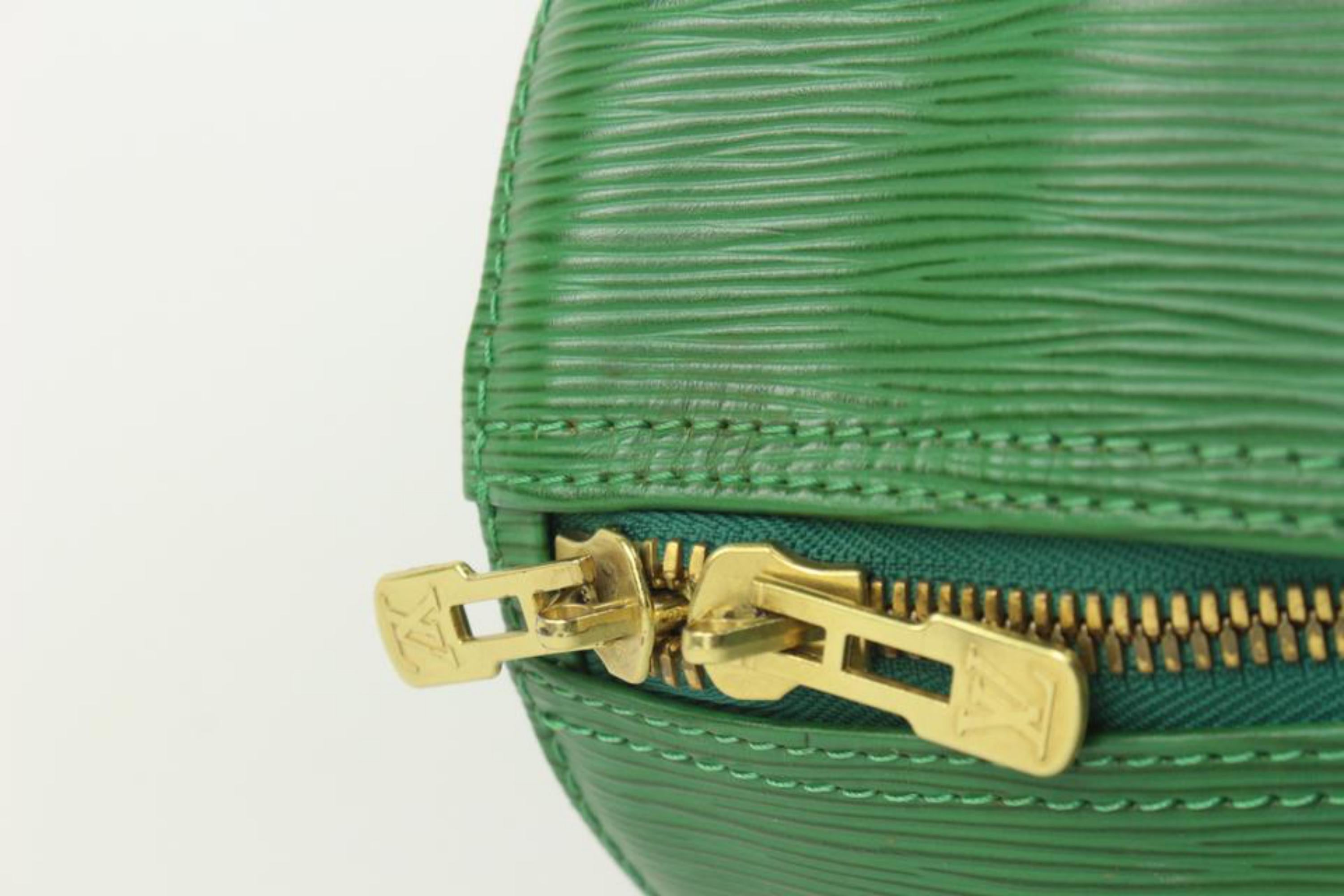 Louis Vuitton Green Epi Leather Keepall 55 Boston Bag 123lv27 2