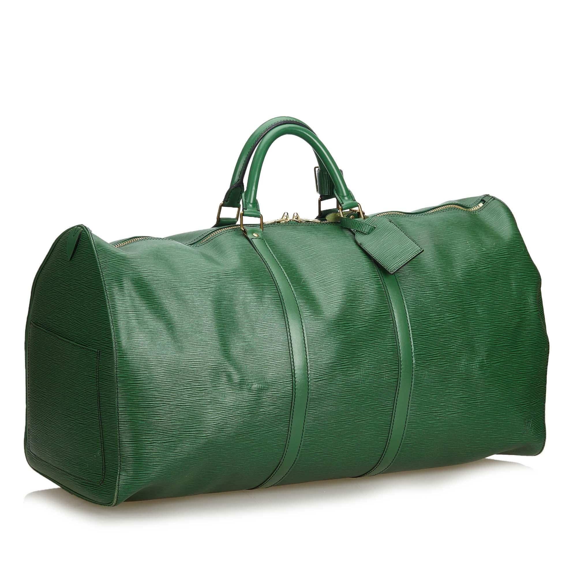 This Keepall 60 features an Epi leather body, rolled handles, and a top zip closure. It carries as B+ condition rating.

Inclusions: 
This item does not come with inclusions.


Louis Vuitton pieces do not come with an authenticity card�please refer