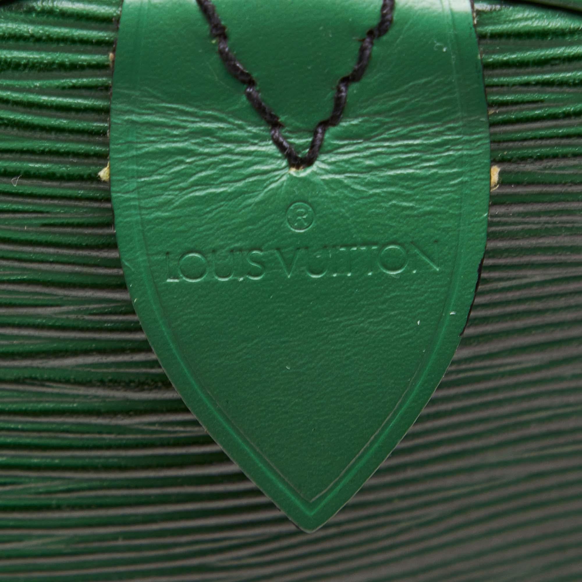 Louis Vuitton Green Epi Leather Leather Epi Keepall 60 France 1
