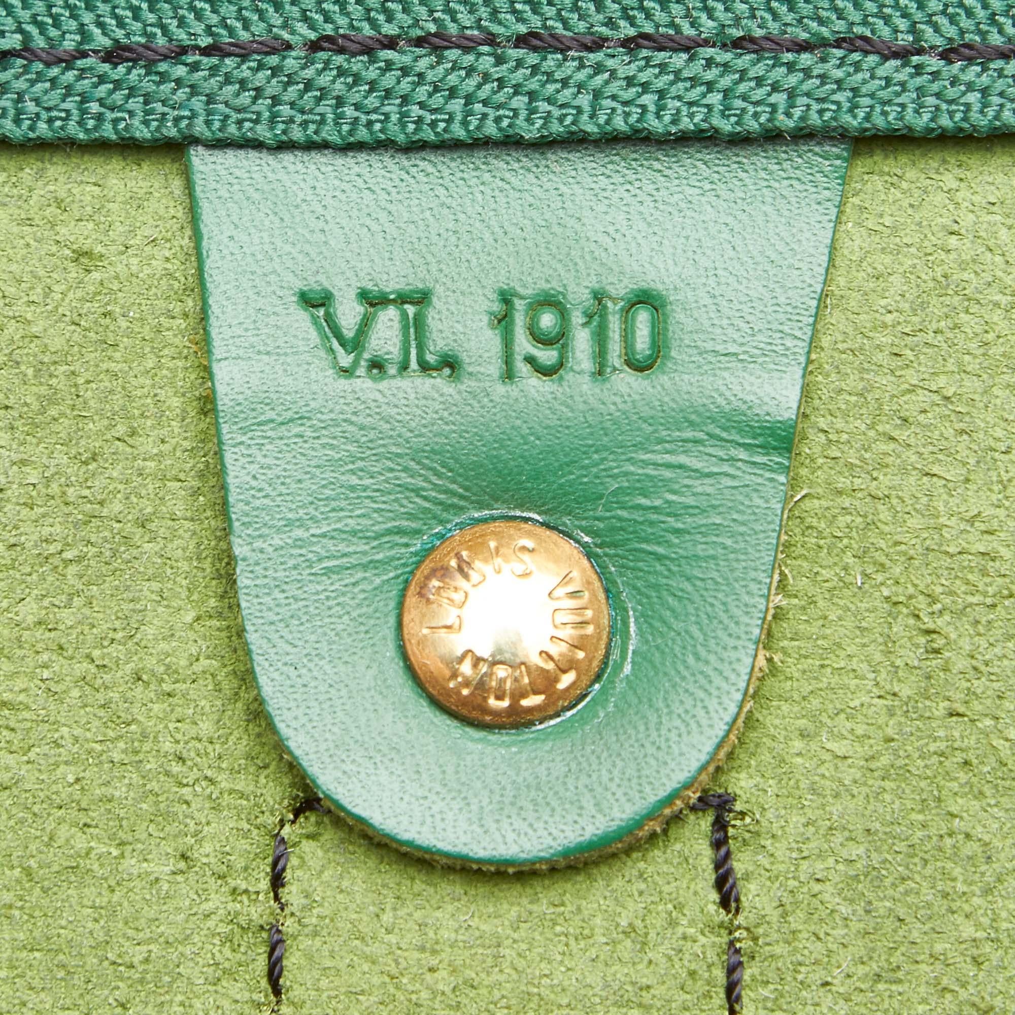 Louis Vuitton Green Epi Leather Leather Epi Keepall 60 France 2