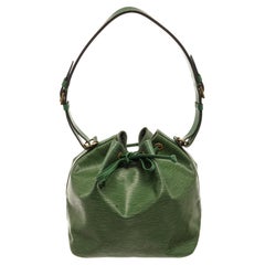 Louis Vuitton Green Epi Leather Noe PM Bucket Bag