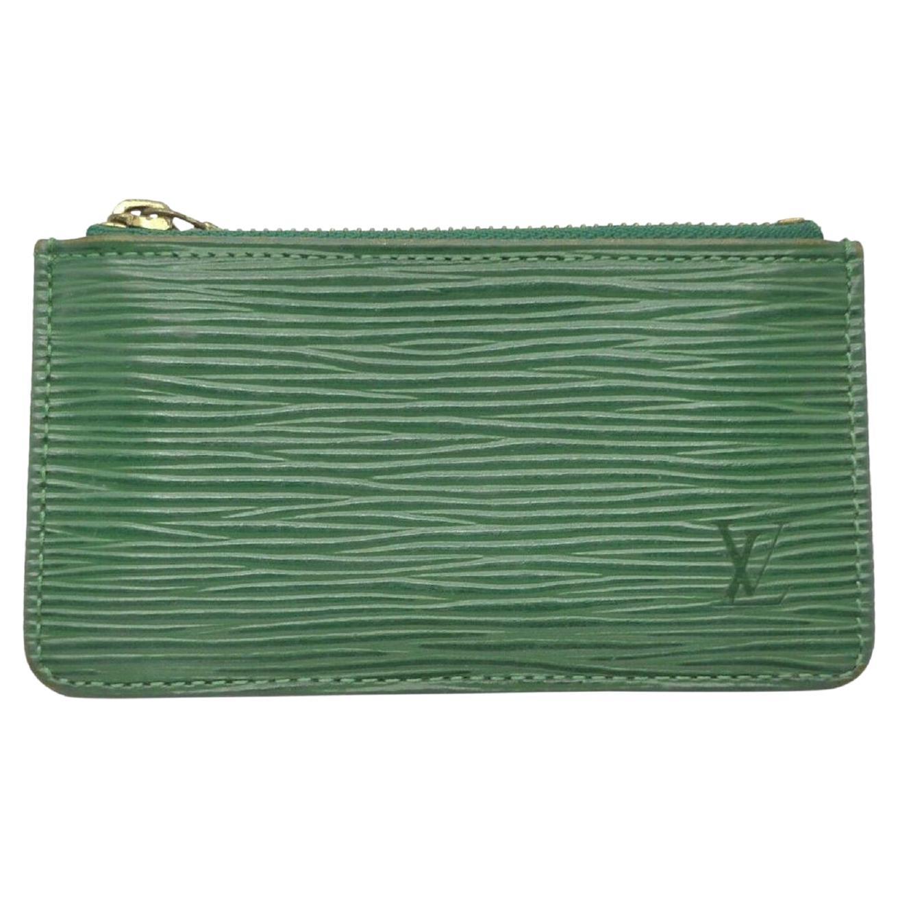 Louis Vuitton Green Epi Leather Pochette Cles Key Pouch  862370