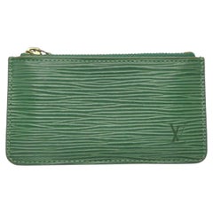 Louis Vuitton Green Epi Leather Pochette Cles Key Pouch  862370