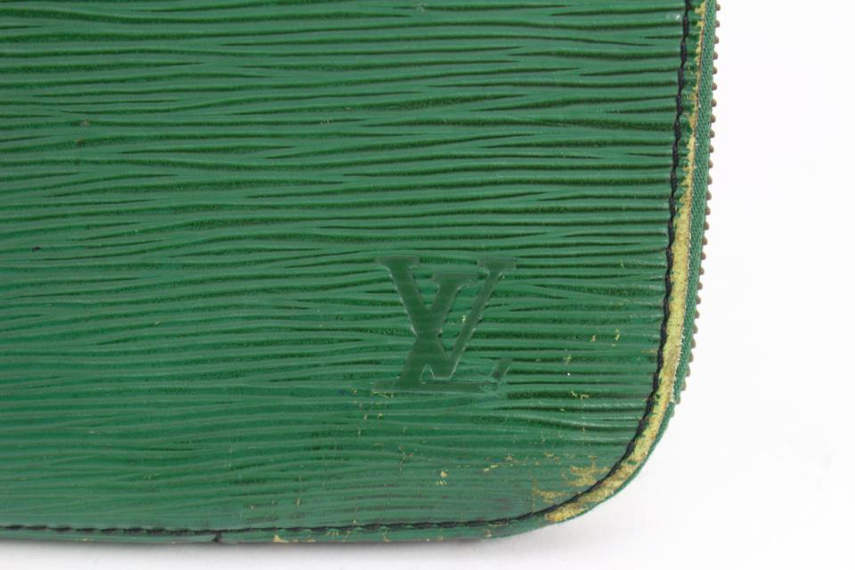 Louis Vuitton Green Epi Leather Pochette Documents 44lk87 7