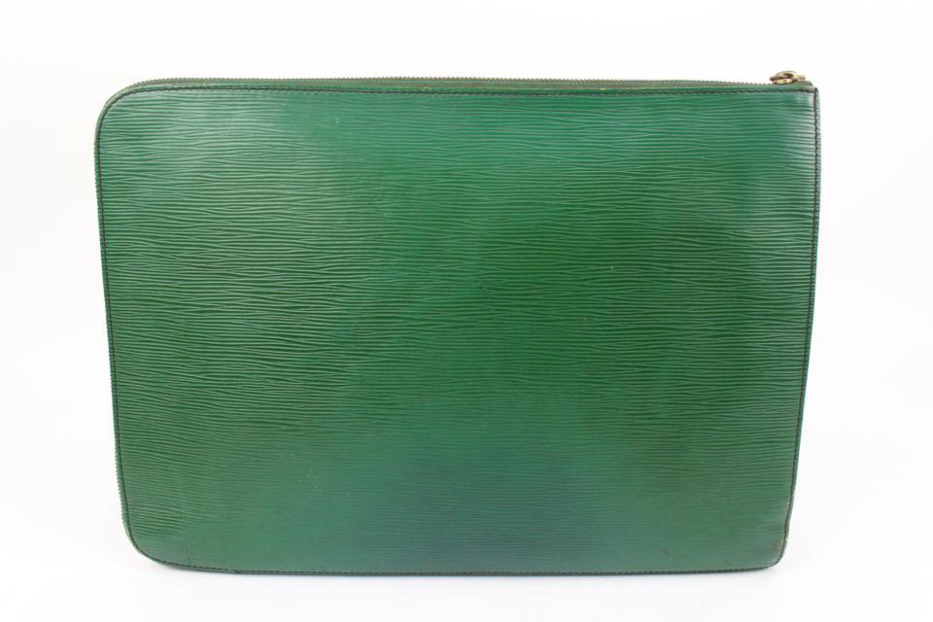 Louis Vuitton Green Epi Leather Pochette Documents 44lk87 2