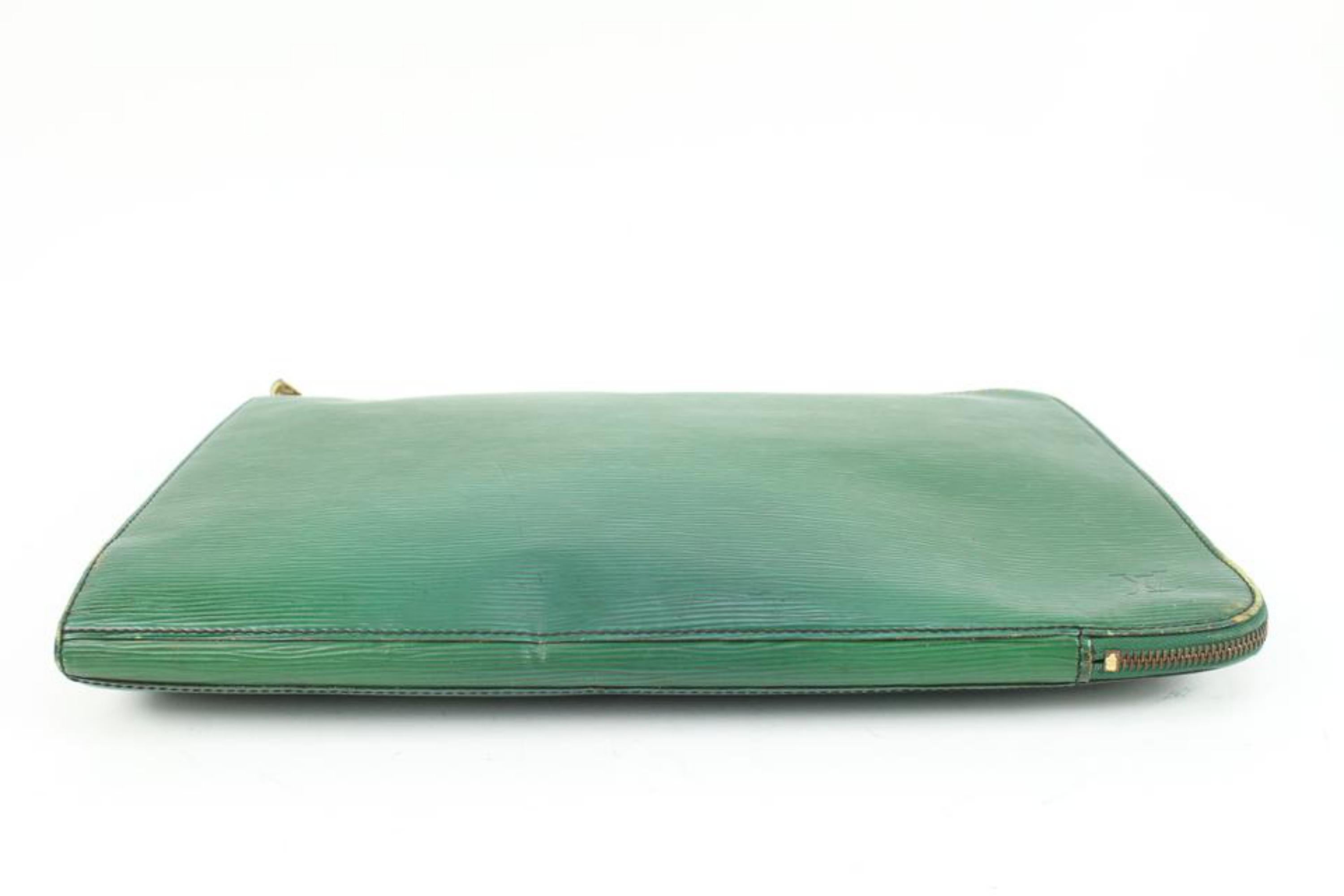 Louis Vuitton Green Epi Leather Pochette Documents 44lk87 3