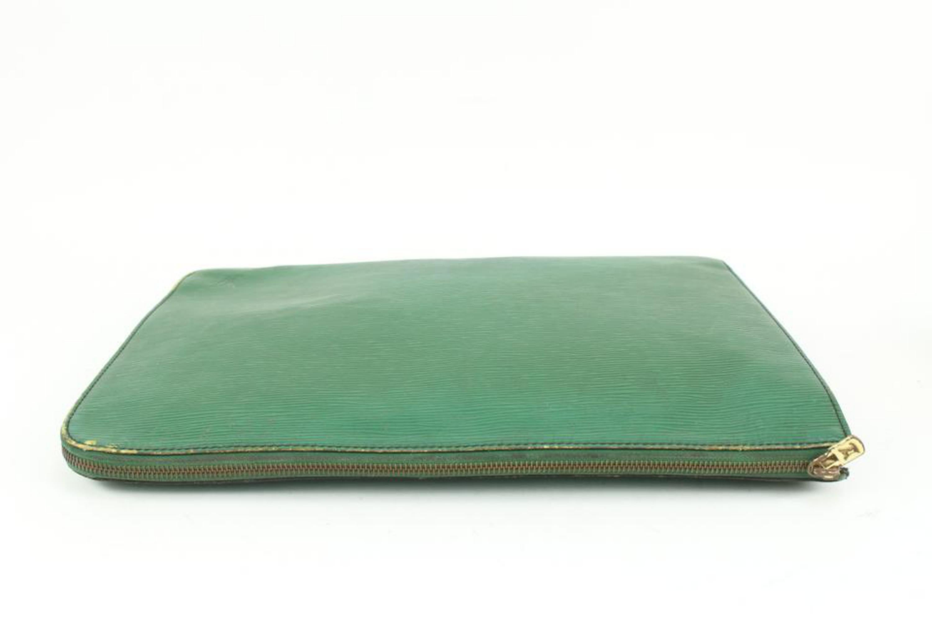 Louis Vuitton Green Epi Leather Pochette Documents 44lk87 4