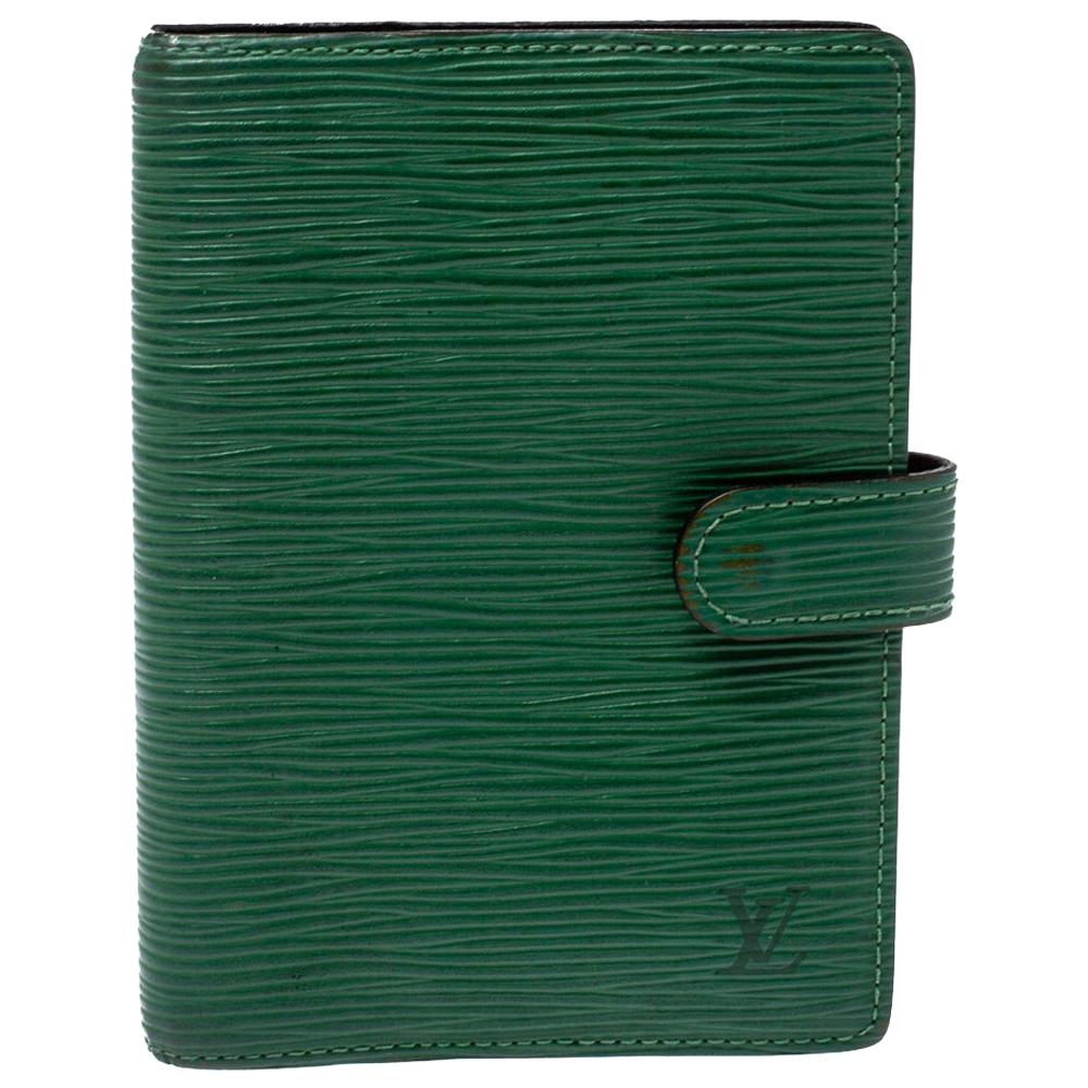 Louis Vuitton Green Epi Leather Borneo Men's Bifold Wallet Slender