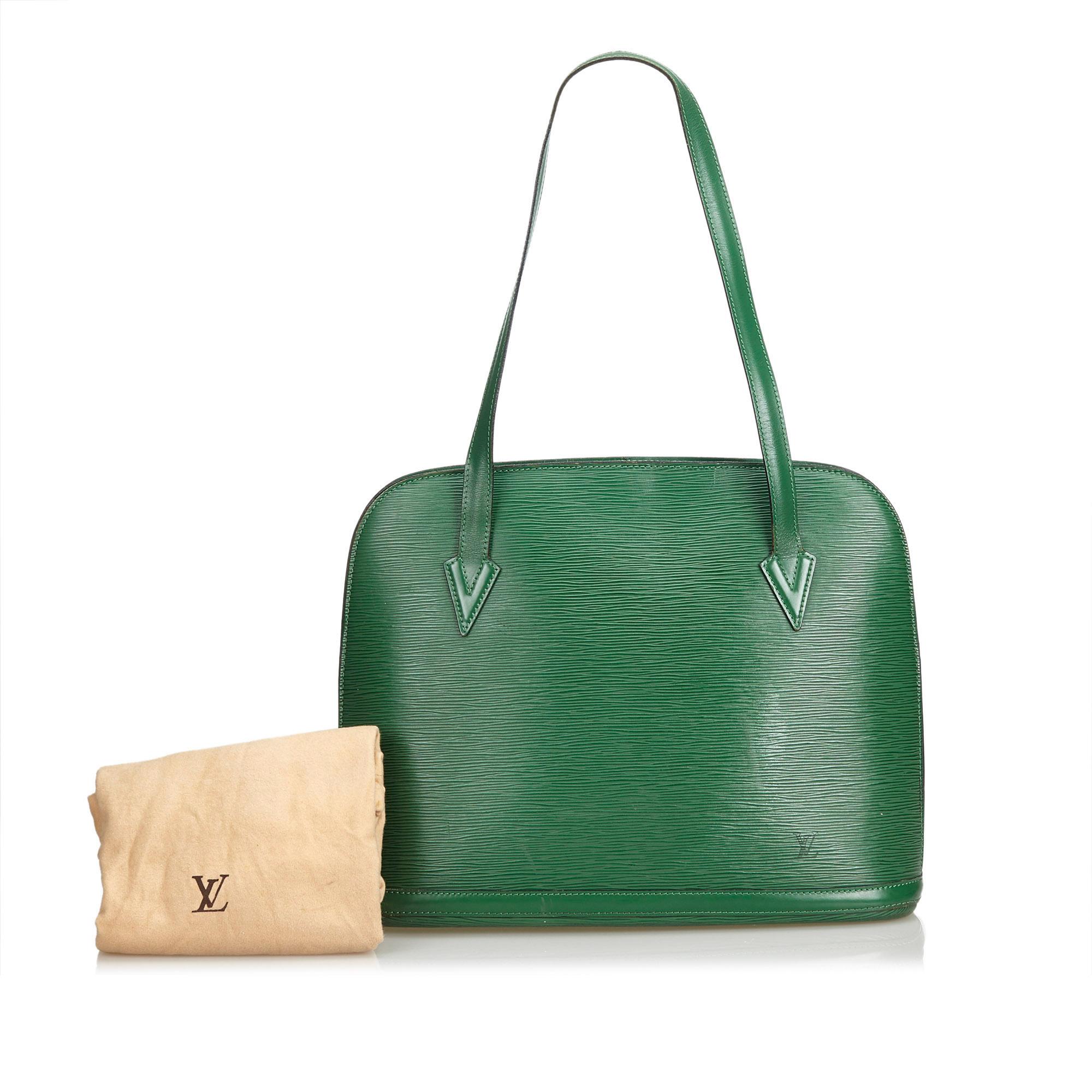 Louis Vuitton Green Epi Lussac For Sale 8