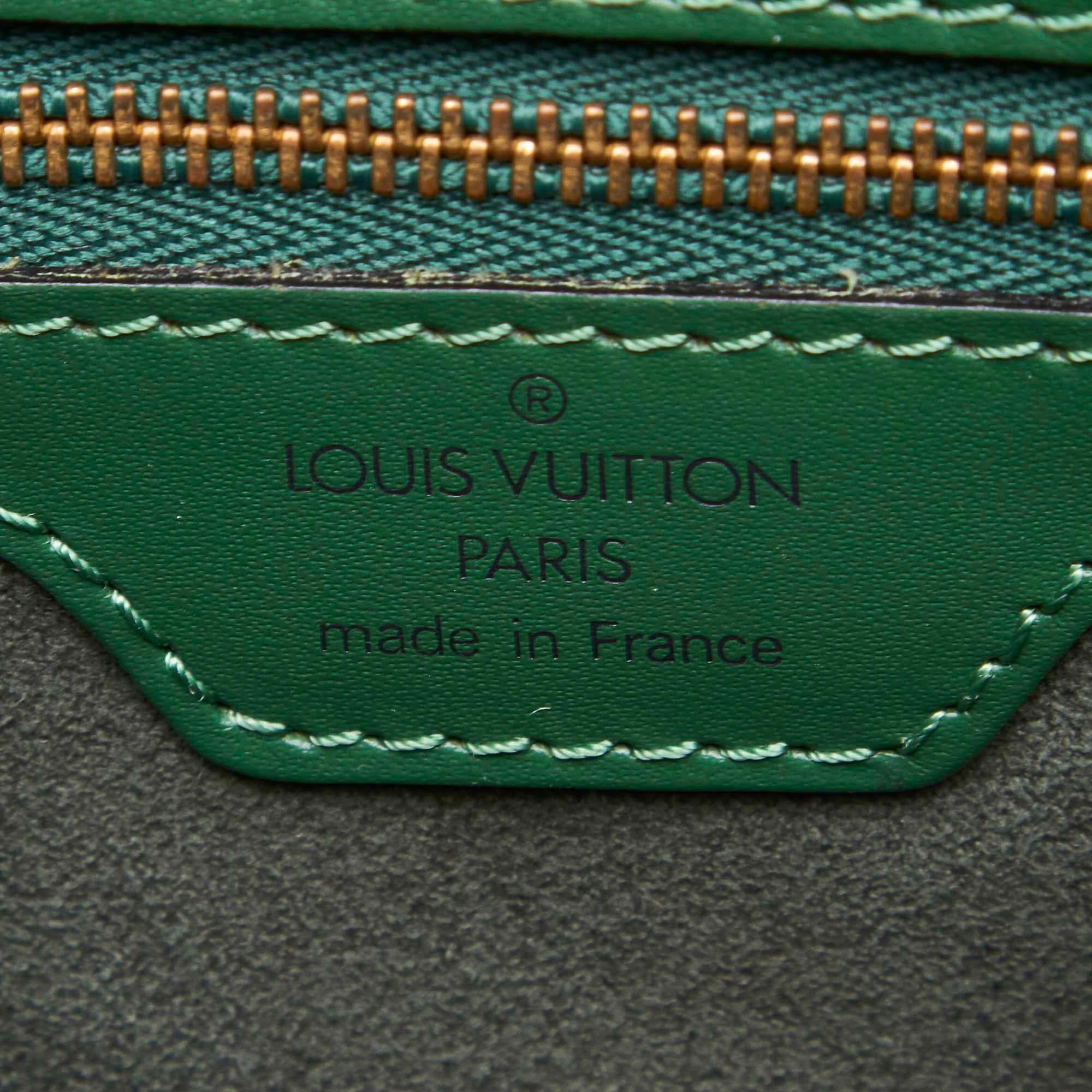 Louis Vuitton Green Epi Lussac For Sale 1