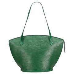 Vintage Louis Vuitton Green Epi Saint Jacques GM Long Strap