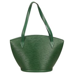 Vintage Louis Vuitton Green Epi Saint Jacques Long Strap GM
