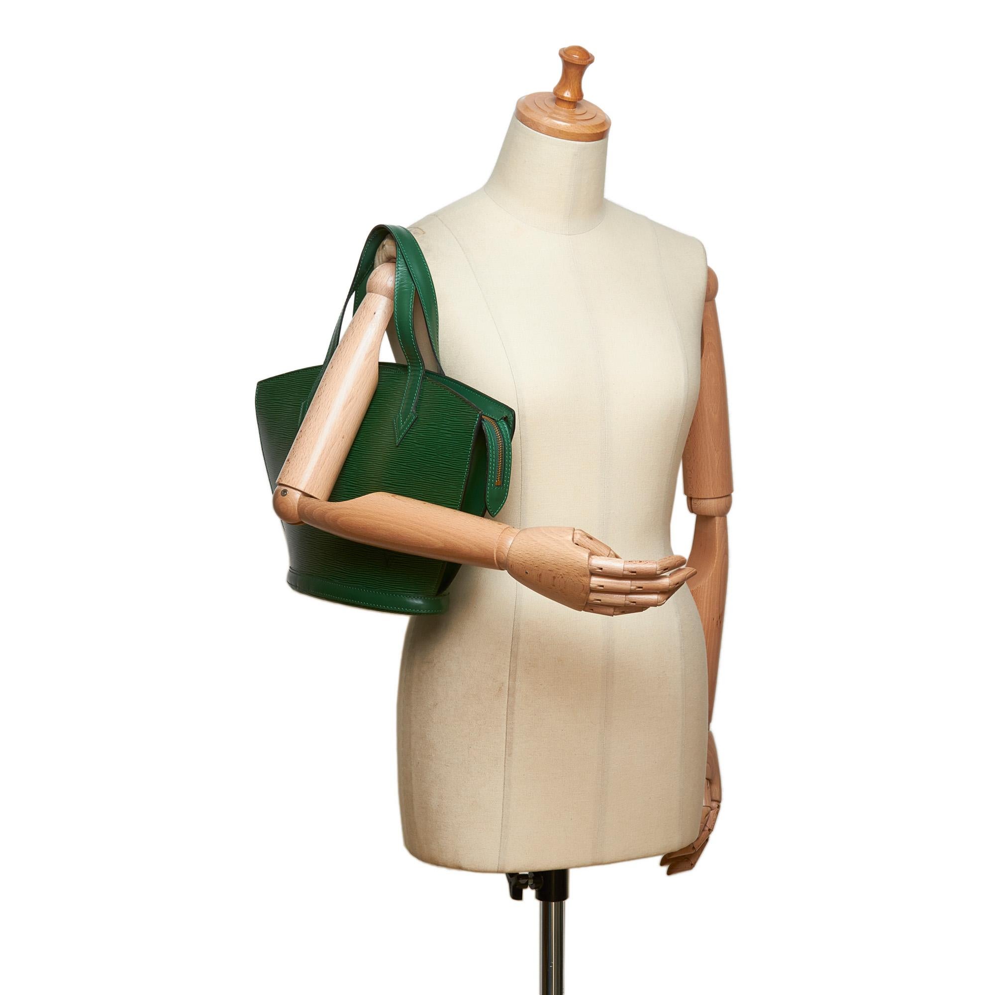 Louis Vuitton Green Epi Saint Jacques Short Strap PM im Angebot 7