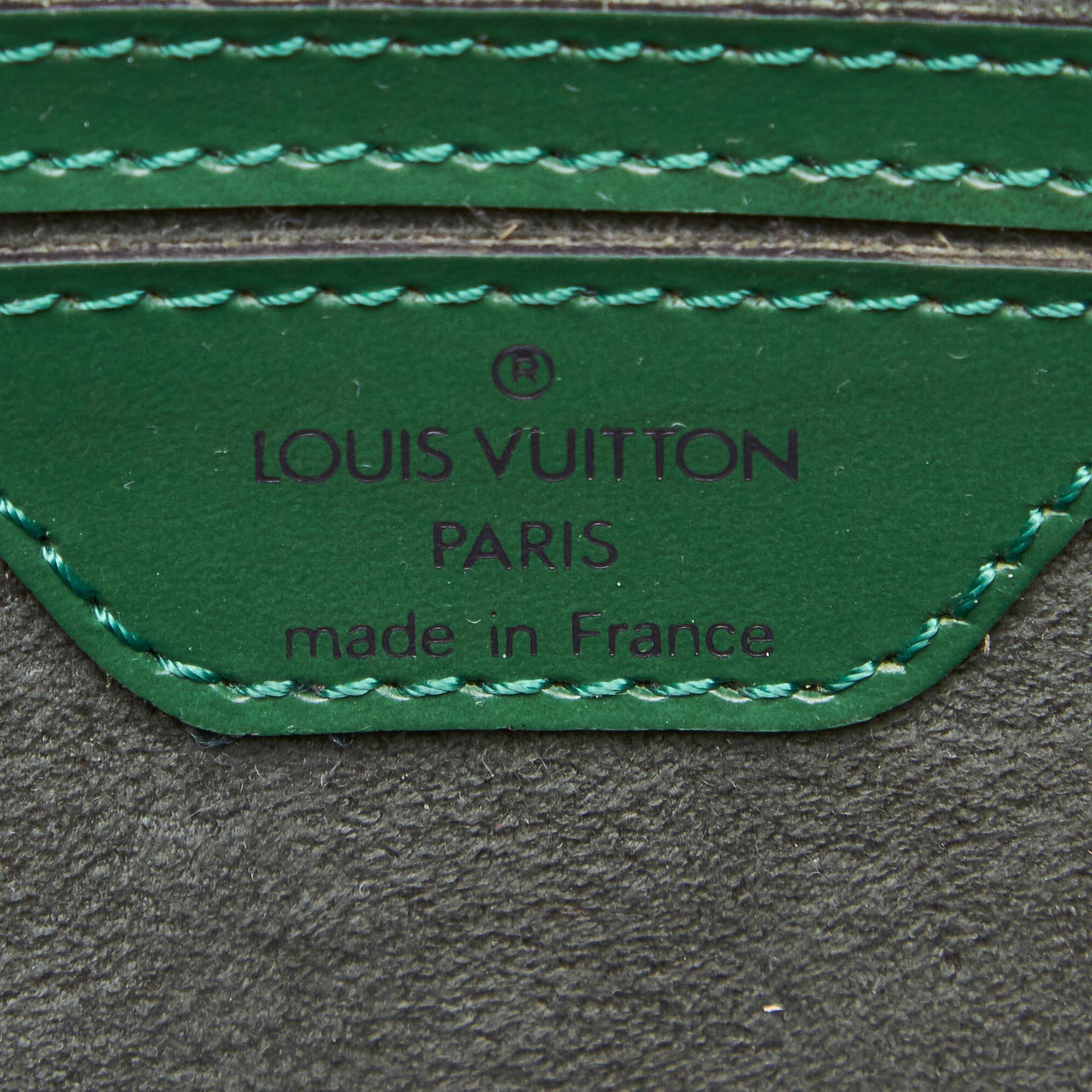 Louis Vuitton Green Epi Saint Jacques Short Strap PM im Angebot 1