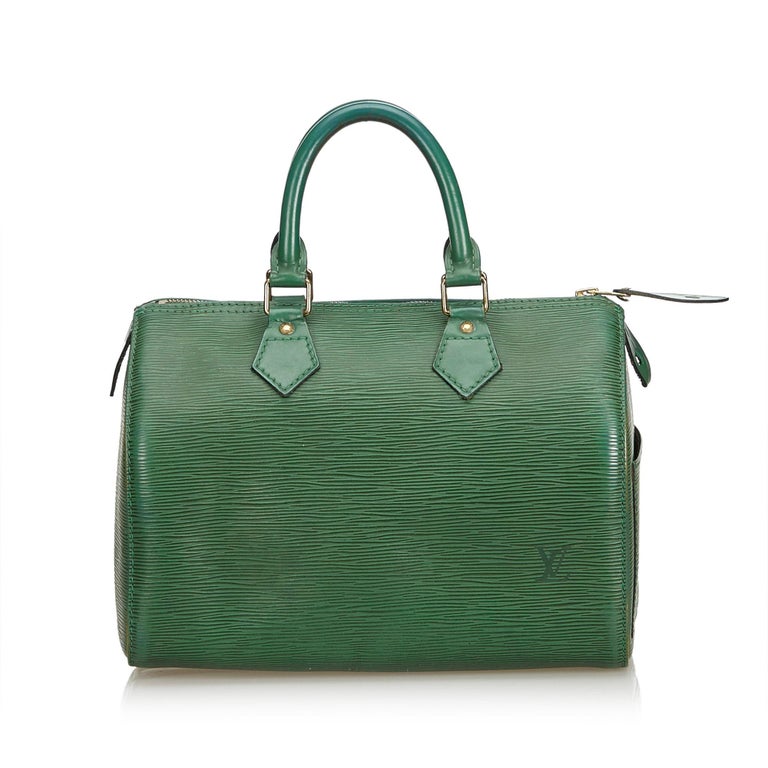 Louis Vuitton Green Epi Speedy 25 For Sale at 1stdibs