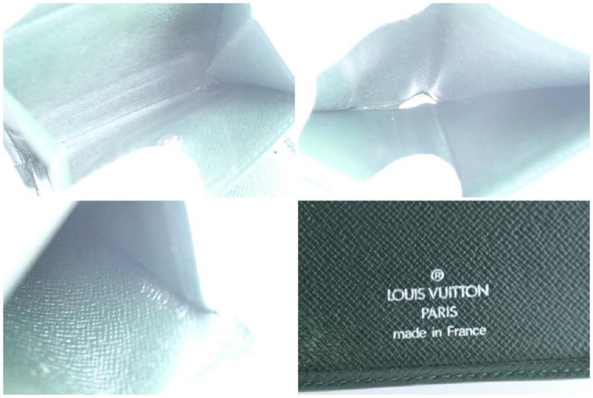Portafoglio Louis Vuitton Greene & Greene Taiga in pelle 11lr0626 In condizioni buone a Dix hills, NY
