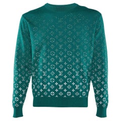 Louis Vuitton Green Gradient Monogram Cotton Sweater XS