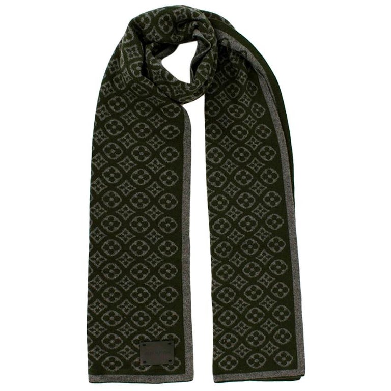 monogram scarf cashmere