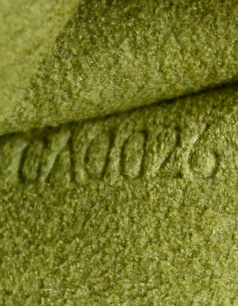 Louis Vuitton Green Monogram Denim Mini Pleaty Pochette Bag rt $845 4