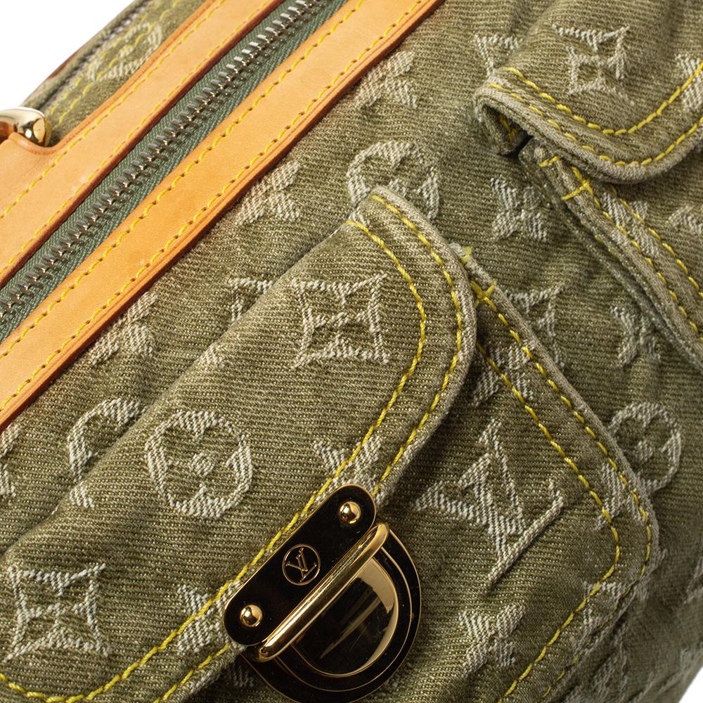 Louis Vuitton - Sac Neo Speedy Monogram vert en denim 1