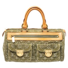 Louis Vuitton Green Monogram Denim Neo Speedy Bag