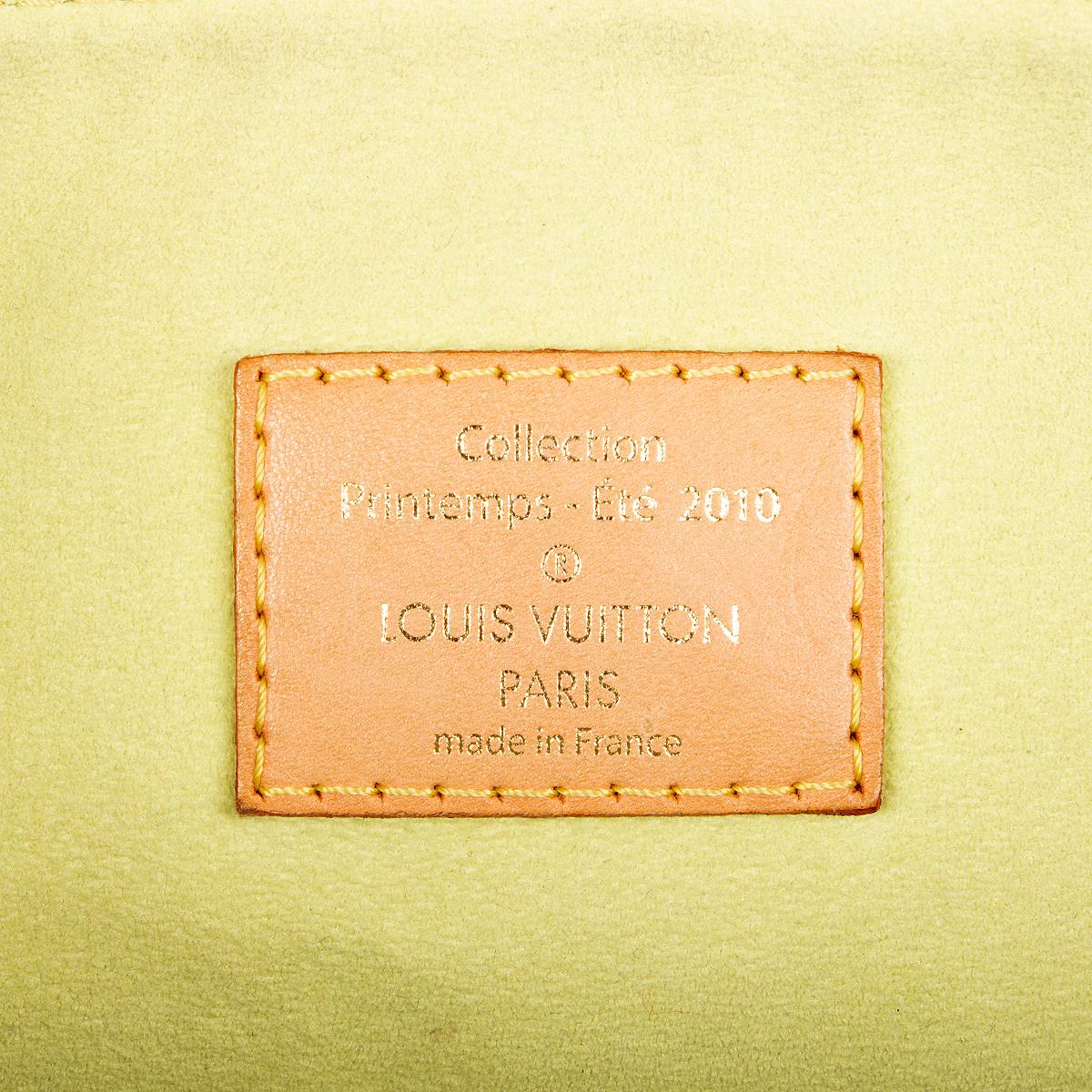 Beige LOUIS VUITTON green Monogram Denim SUNBURST PM Shoulder Bag