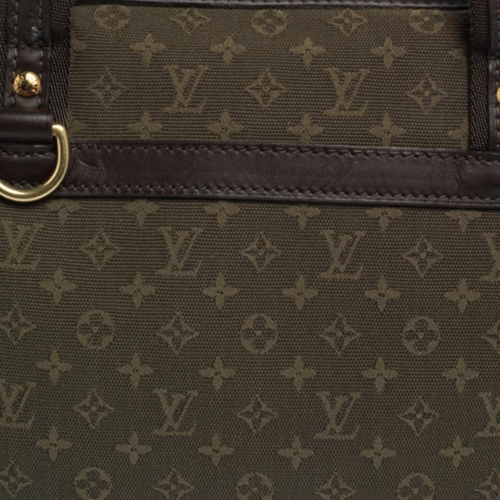 Louis Vuitton Green Monogram Mini Lin Canvas Josephine PM Bag 4