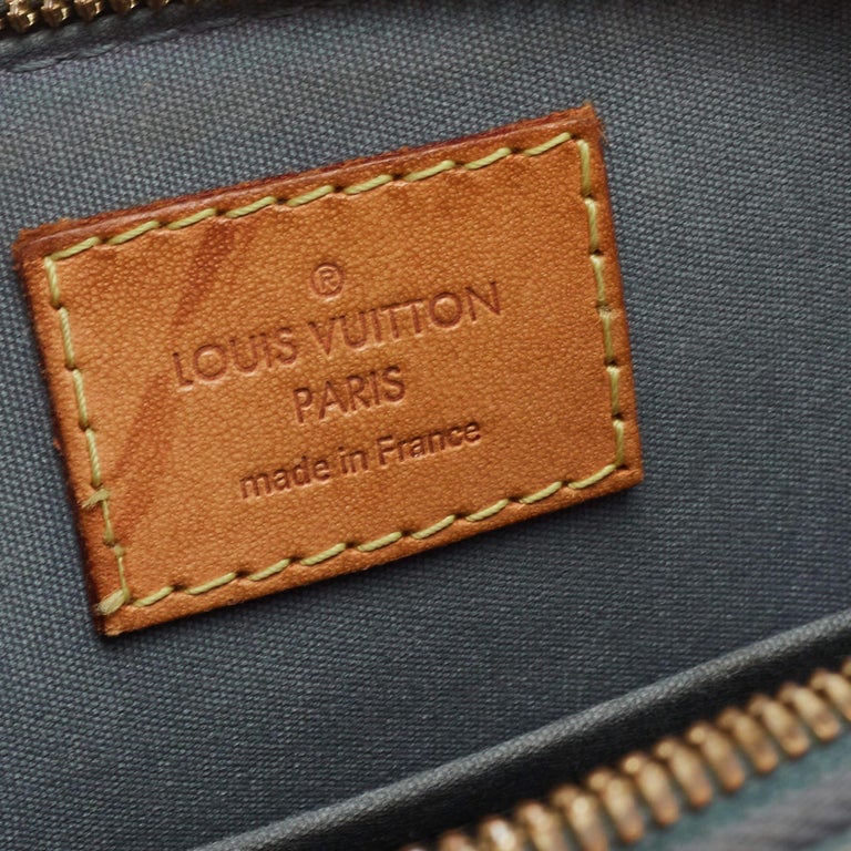 Louis Vuitton Green Monogram Vernis Alma BB Bag For Sale 7