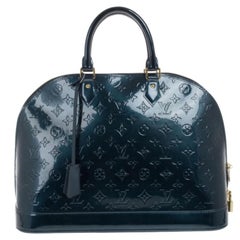 Louis Vuitton light green Vernis leather spring street satchel bag –  VintageBooBoo Pre owned designer bags, shoes, clothes