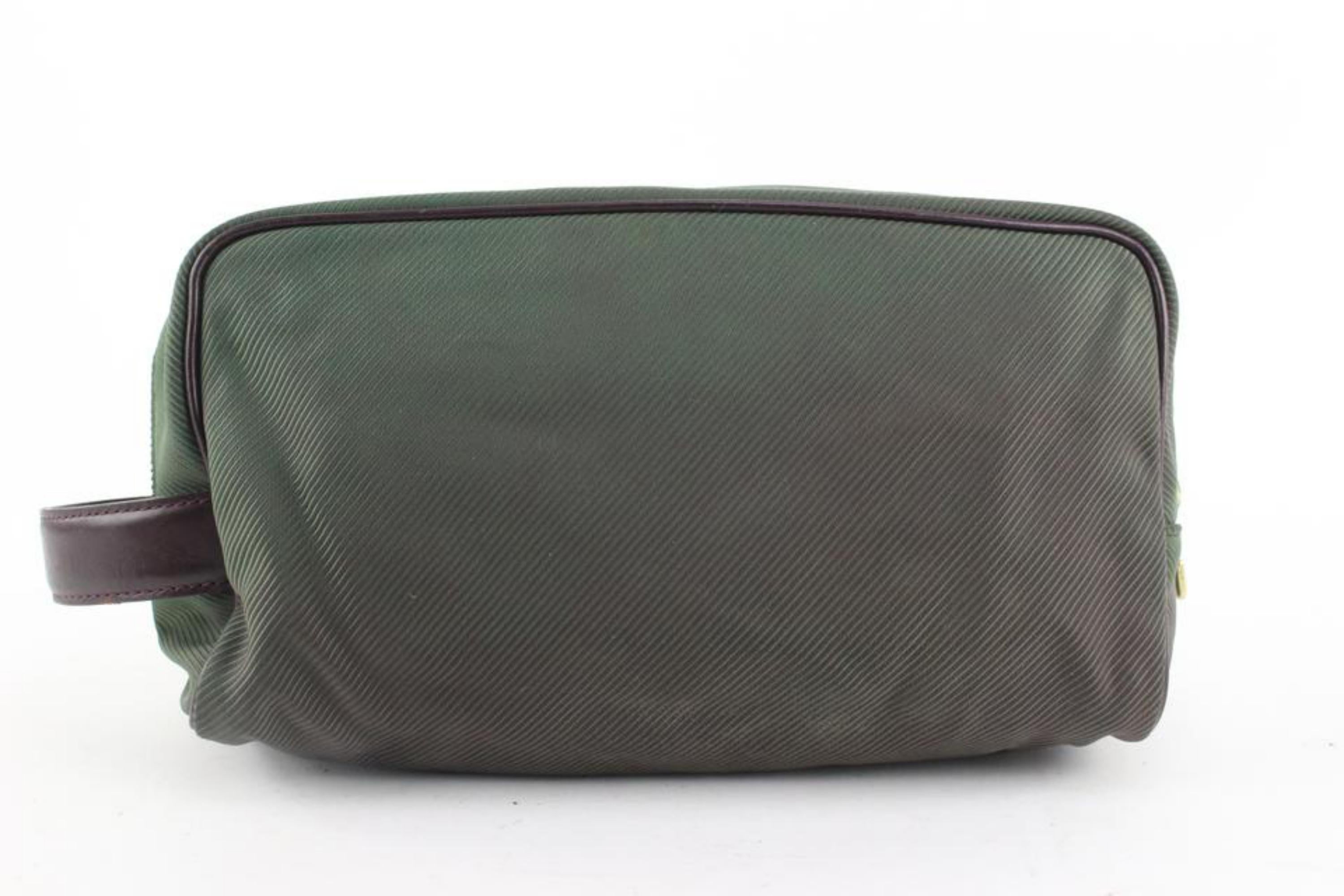 Louis Vuitton Green Palana Trousse Cosmetic Pouch Make Up Toiletry Case 1224lv29 For Sale 1