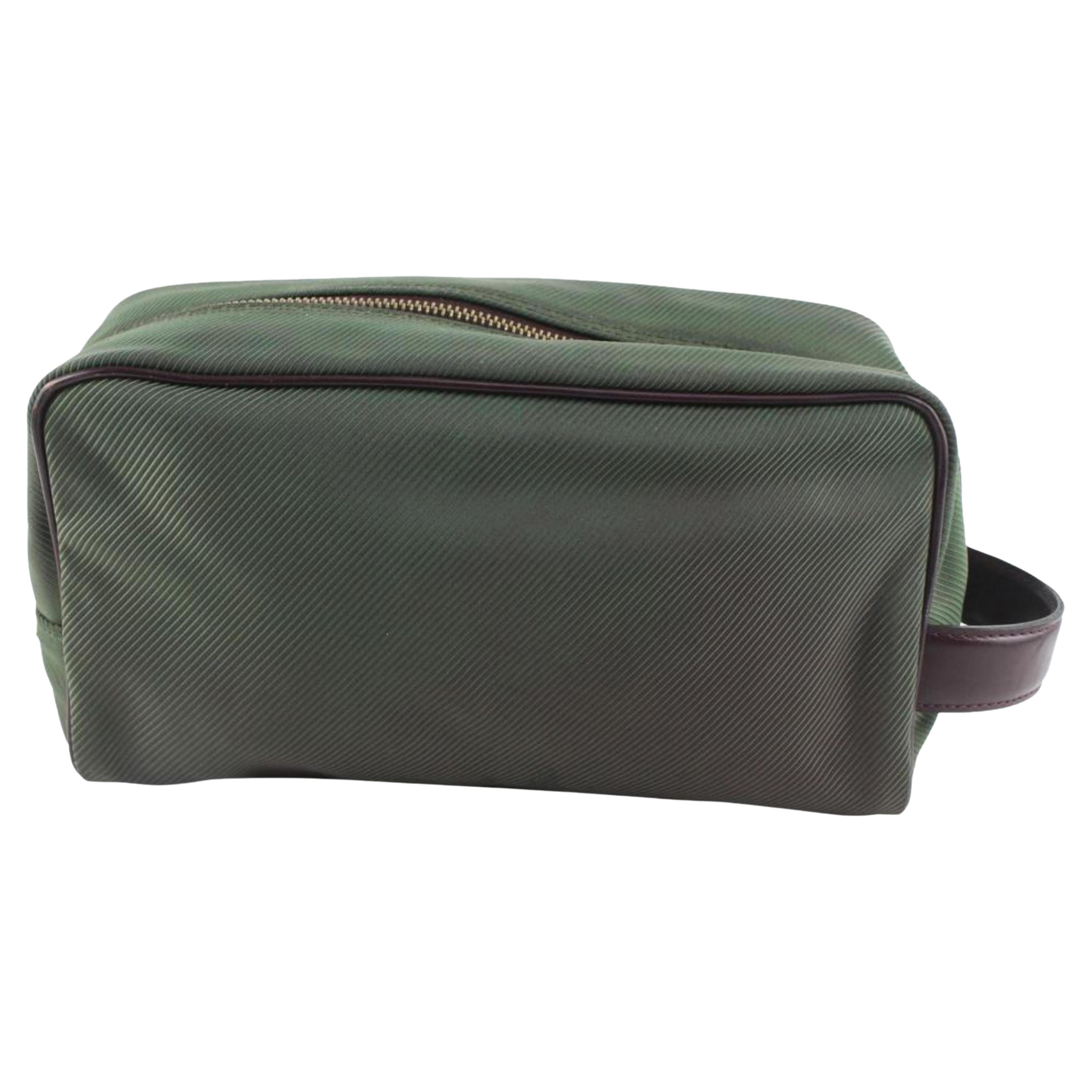Louis Vuitton Green Palana Trousse Cosmetic Pouch Make Up Toiletry Case 1224lv29 For Sale
