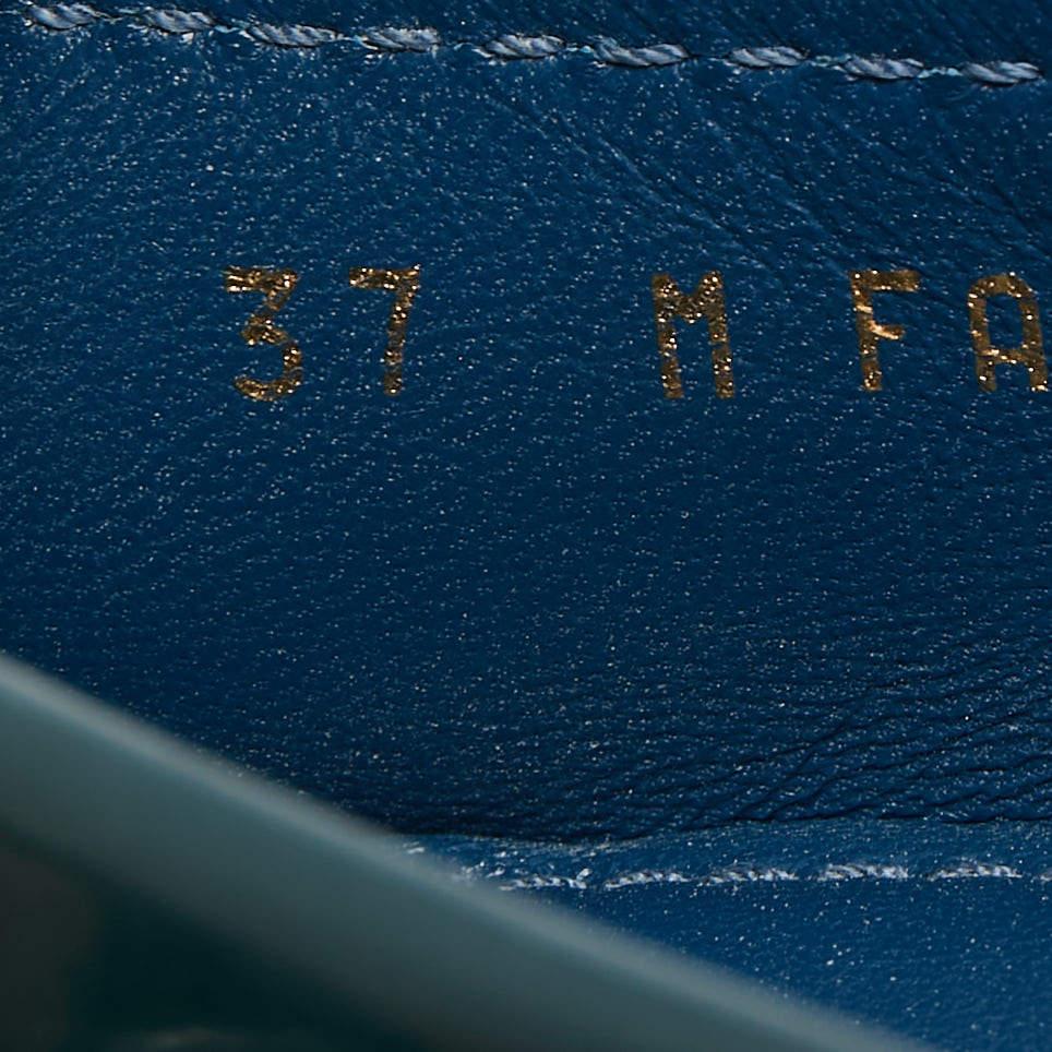 Oxford Loafers von Louis Vuitton aus grünem Lackleder in Oxford in Grün, Größe 37 im Angebot 1